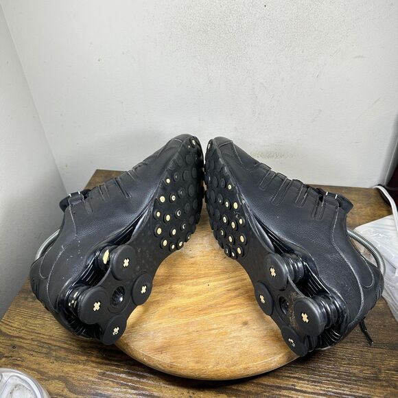 Nike Shox Shoes Mens Size 11.5 Black Silver 501524-091 Running Athletic Sneakers - Picture 8 of 9